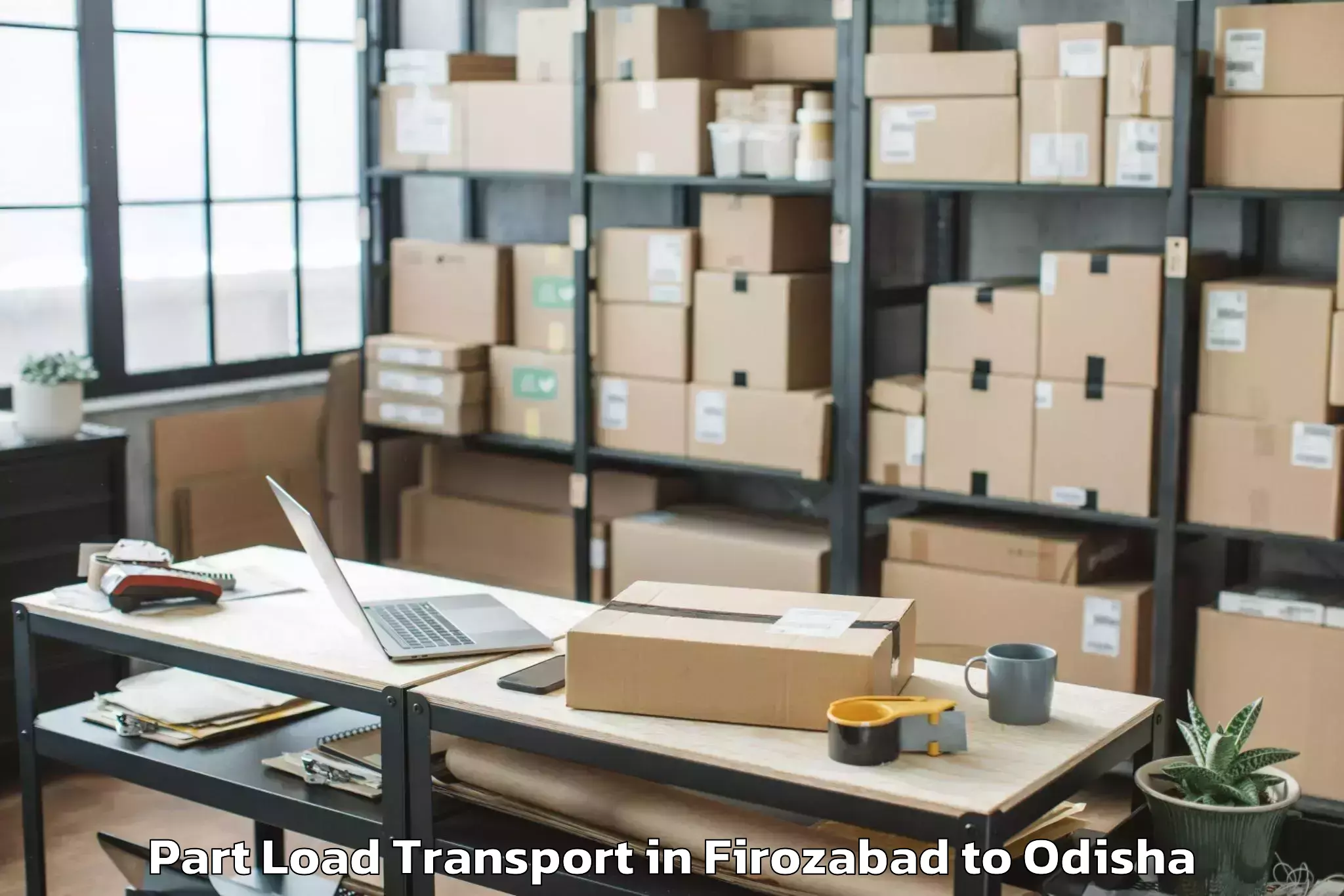 Top Firozabad to Ghatgaon Part Load Transport Available